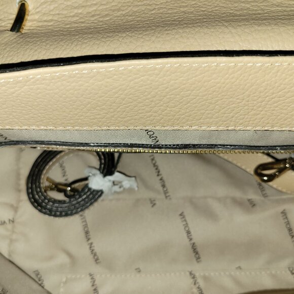 Vittoria Napoli Agatha, Champagne Leather Bag - Picture 9 of 9